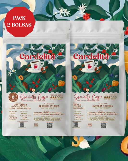 Pack de 2 bolsas de Café Reserva Especial Bourbon Caturra | 350gr c/u